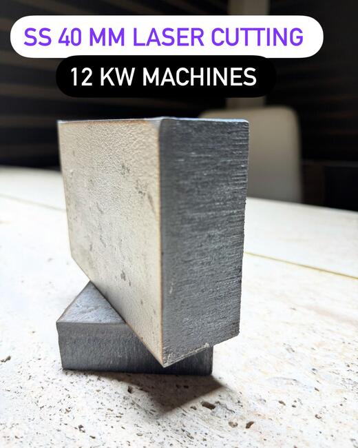 SS 40MM LASER CUTTING 